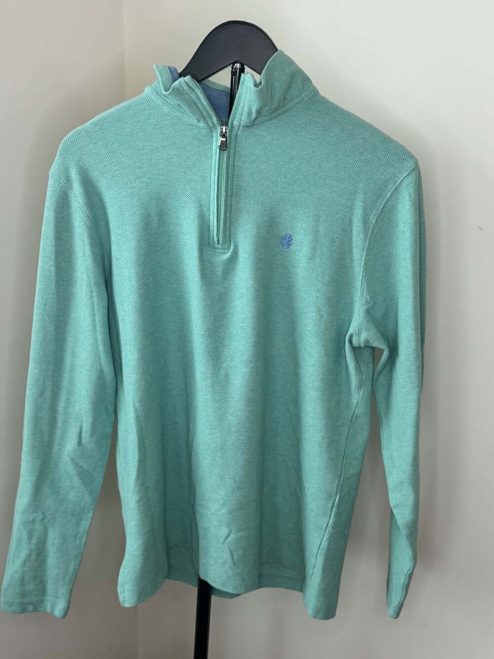 IZOD Mint Green Quarter Zip Pullover Medium